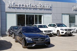 photo of mercedes benz store-front